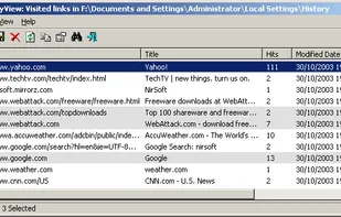 IEHistoryView screenshot 1