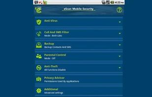 eScan Mobile Security for Android screenshot 1