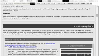 Design Html Stylesheet function of ConstEdit lets you design your own custom css stylesheet. 