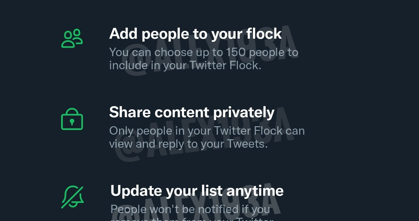 Twitter implementing trusted friends "Flock" feature that allows up to 150 specific people to interact