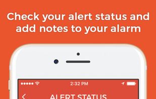 Check your alert status, and add optional notes and tags to make your reminders even more useful (e.g. "coat check #42")