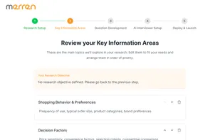 Identify goals and objectives of your research