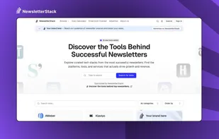 NewsletterStack Homepage