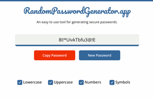 RandomPasswordGenerator.app screenshot 1
