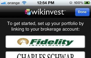 Wikinvest screenshot 1