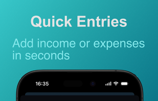 Adding a new transaction is so intuitive and fast