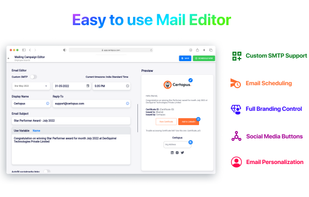 Mass emailing made easy using Certopus email editor