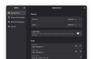 Refine for GNOME screenshot 1