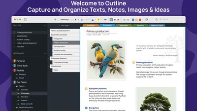 Welcome to Outline
Capture and organize texts, notes, images & ideas