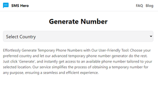Temporary Phone Number generator. Here you can generate a valid phone number for lots of countries