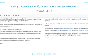 ActionBuddy for Writers Action Task