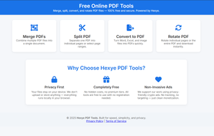 Hexye PDF Tools screenshot 1