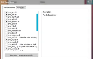 Configuration enable/disable addon PHP, Apache or MySQL