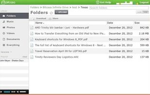 Bitcasa screenshot 1