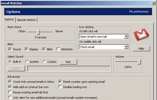 Gmail Watcher screenshot 1