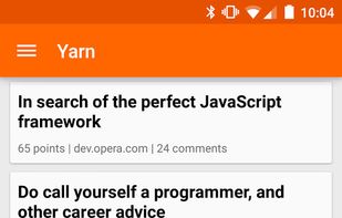 Yarn (Hacker news client) screenshot 1