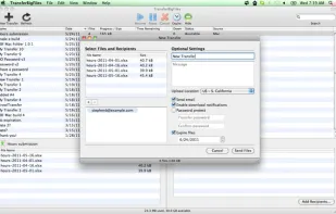 TransferBigFiles.com screenshot 2