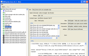 DRKSpiderJava screenshot 1