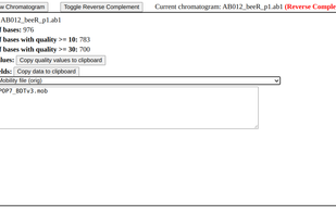 Sequence Chromatogram Viewer screenshot 1