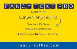 Fancy Text Genarator