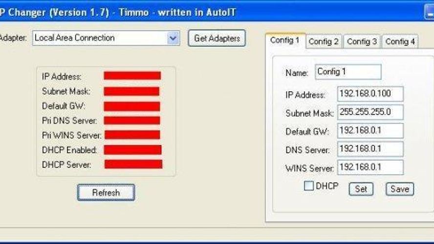 Fast IP Changer small program written in AutoIT AlternativeTo