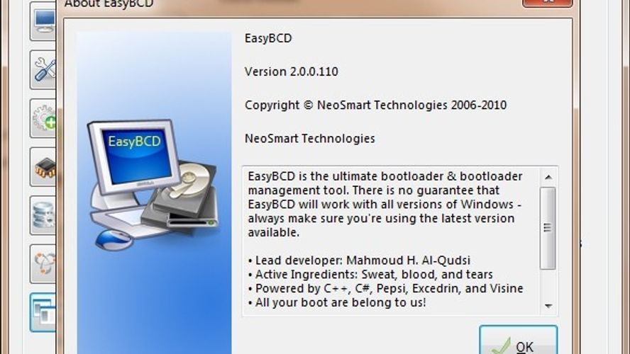 EasyBCD Boot utility to easily tweak your Windows boot configuration