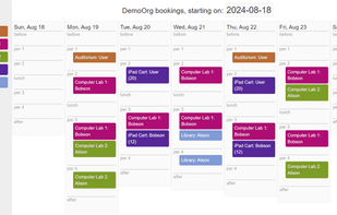 User-Friendly Calendar Interface