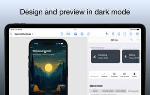Works preview and design for Dark Mode