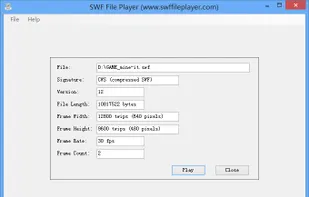 SWF File Player screenshot 1