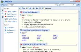 Main Window (several other view types possible)