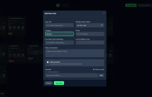 Adding new date – birthday