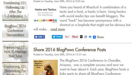 BlogPaws screenshot 1