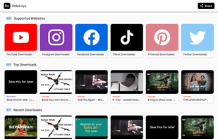 Dobd homepage from PC