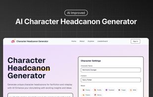 Character Headcanon Generator - AI Improved
