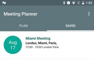 World Clock Meeting Planner screenshot 2