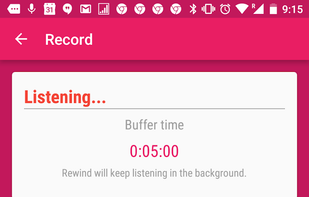 Rewind: Reverse Voice Recorder screenshot 1