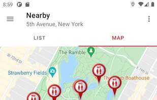 WC Toilet and Restroom Finder screenshot 2