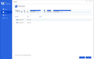 Step 2. Select source disk