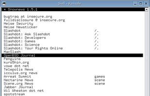 Snownews screenshot 1