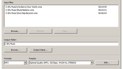 Input Files - Output Folder