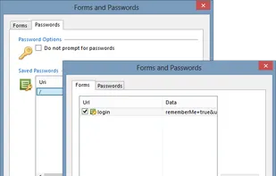 Forms and Passwords