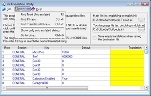 Ini Translation Utility screenshot 1
