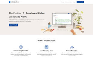Newsdata API screenshot 1
