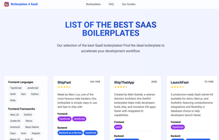 Boilerplates 4 SaaS screenshot 1