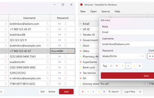 Passtable screenshot 1