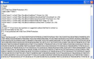 form is protected from spam