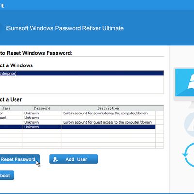 isumsoft windows password refixer secure boot