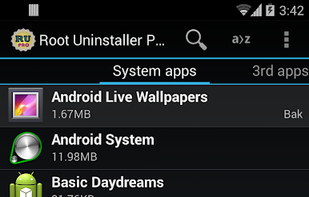 Root Uninstaller Pro screenshot 1