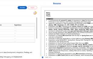 You can also click on the recommendations shared and check out the matching summary. This contains the details of how and why the profile was listed. 