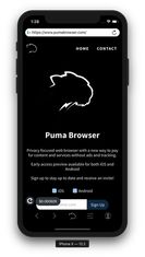 Puma Browser screenshot 1